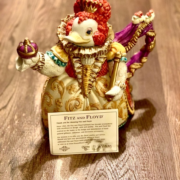 Teapot & Lid Birdbrains by FITZ & FLOYD - Picture 2 of 8